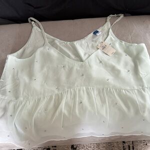 Old Navy Light Mint Embellished Spaghetti Strap tank by Old Navy